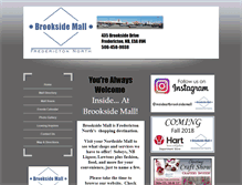 Tablet Screenshot of brookside-mall.com